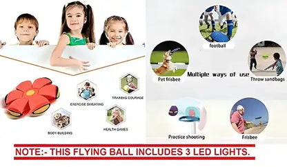 Flying Soccer Ball-Frisbee Deformation Ufo-Football Flat Throw Disc