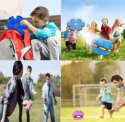 Flying Soccer Ball-Frisbee Deformation Ufo-Football Flat Throw Disc