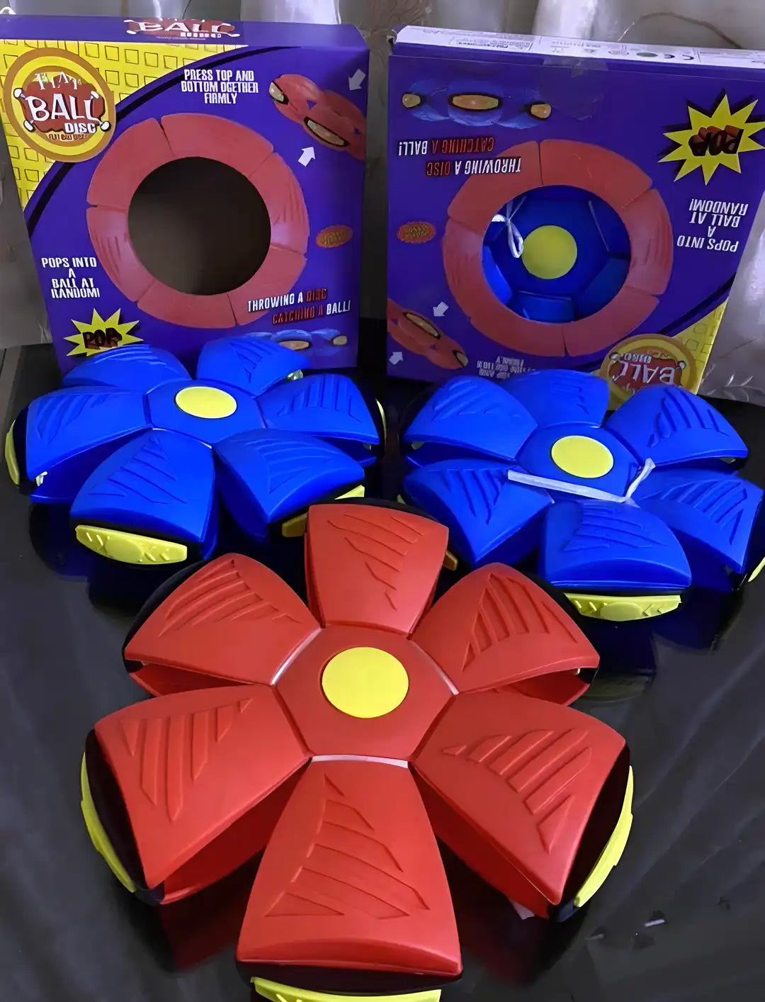 Flying Soccer Ball-Frisbee Deformation Ufo-Football Flat Throw Disc