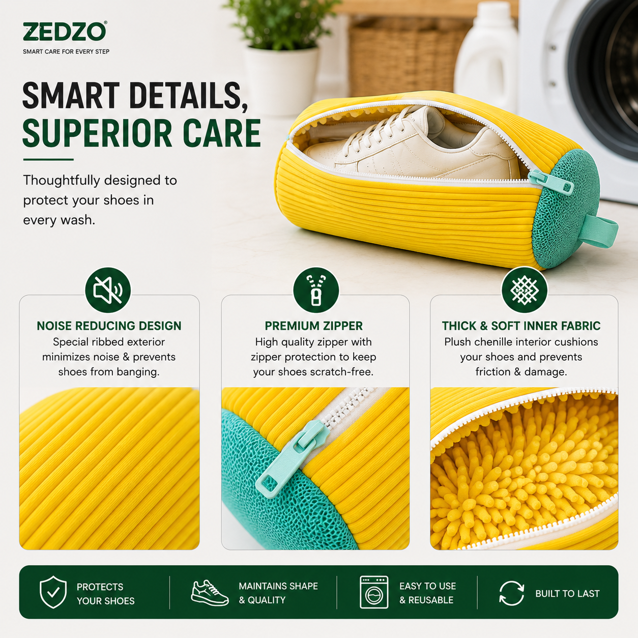 ZEDZO Shoe Washing Bag