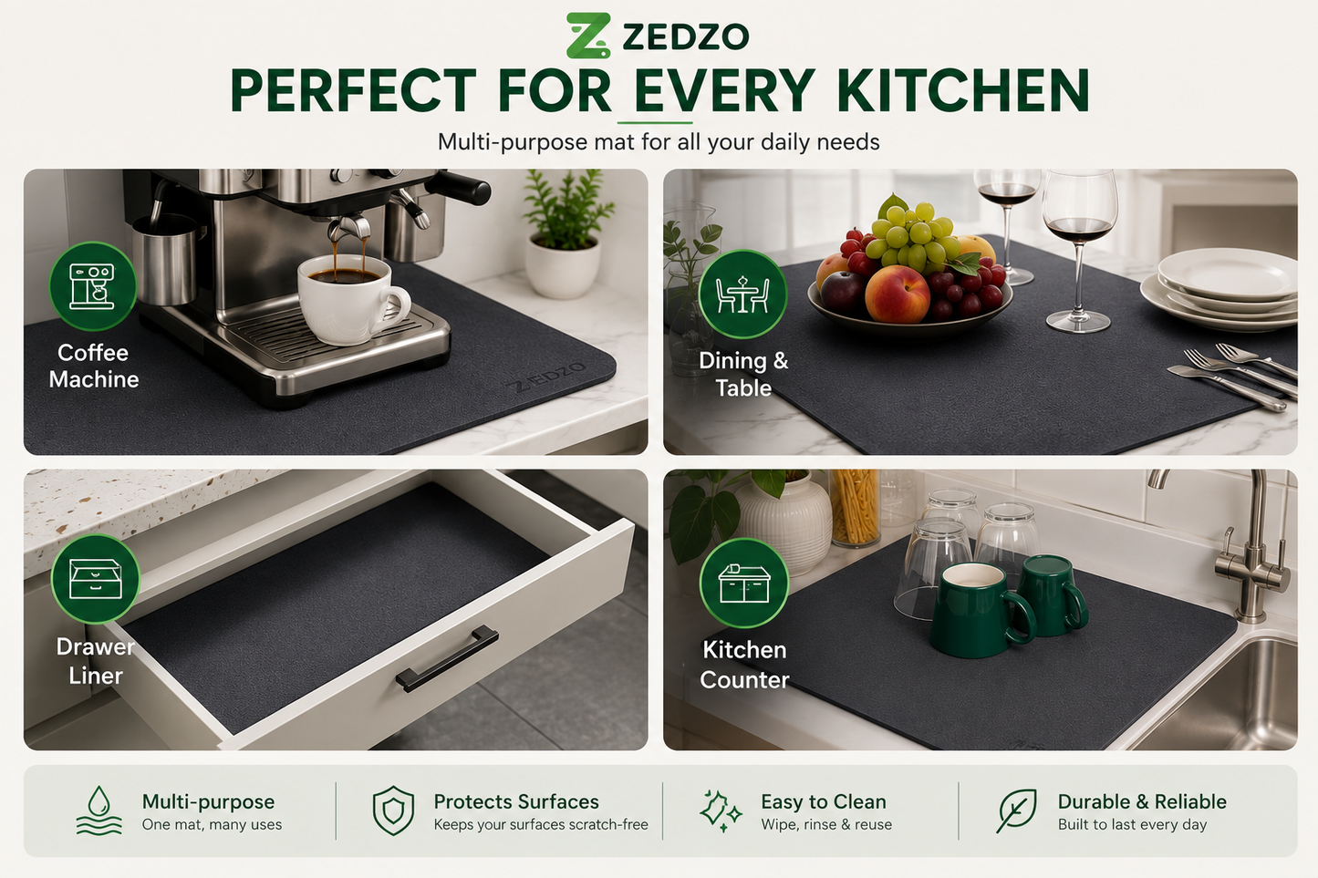 Super Absorbent Kitchen Dry Mat