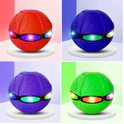 Flying Soccer Ball-Frisbee Deformation Ufo-Football Flat Throw Disc