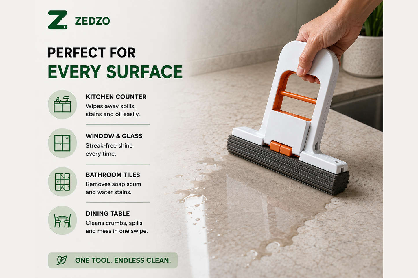 Self-Squeezing Cleaning Mop