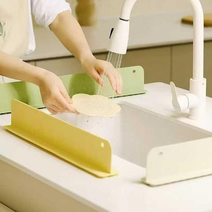 Silicone Splash Guard For Kitchen Sink (Assorted colour)