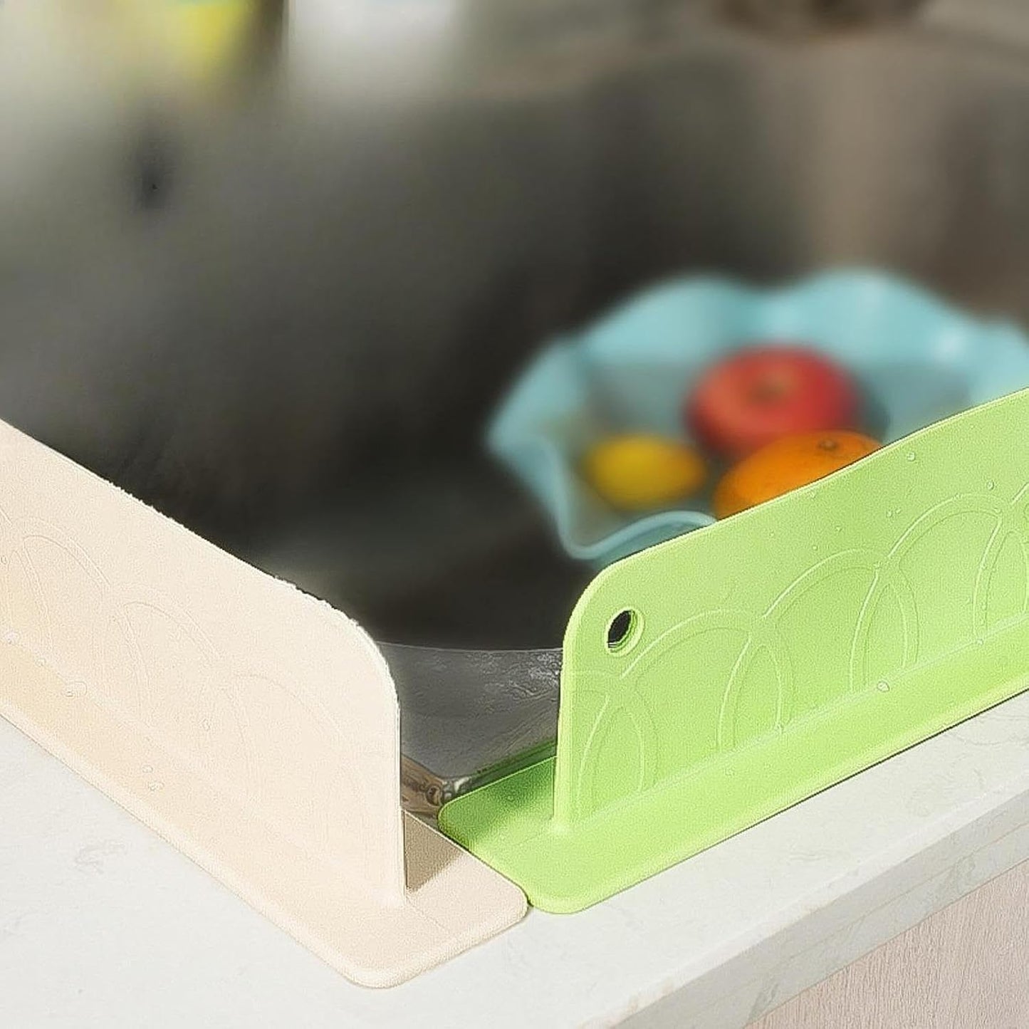 Silicone Splash Guard For Kitchen Sink (Assorted colour)