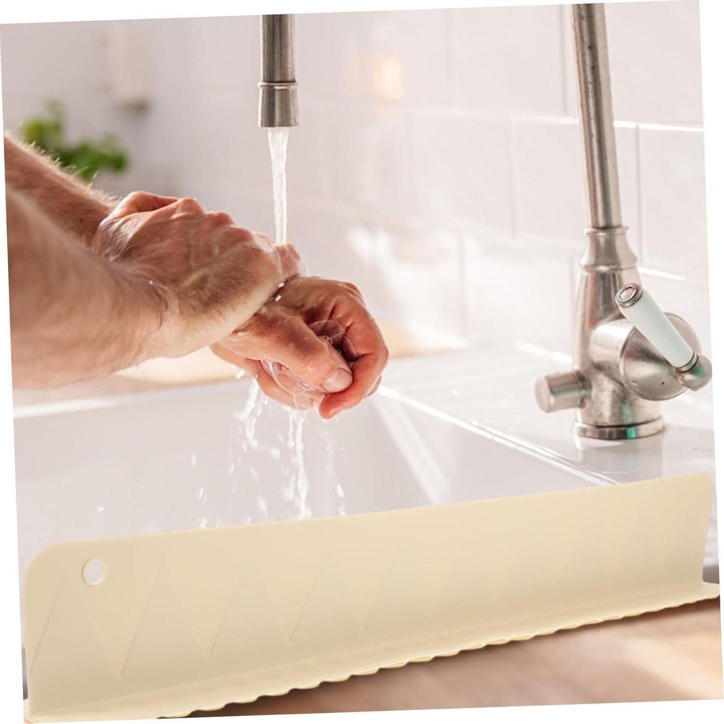 Silicone Splash Guard For Kitchen Sink (Assorted colour)