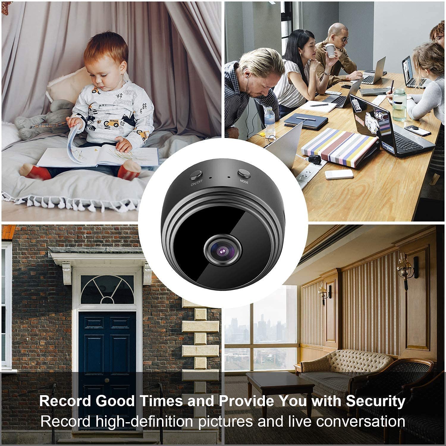 1080P/2MP- WiFi Camera - Emergency Battery Backup
