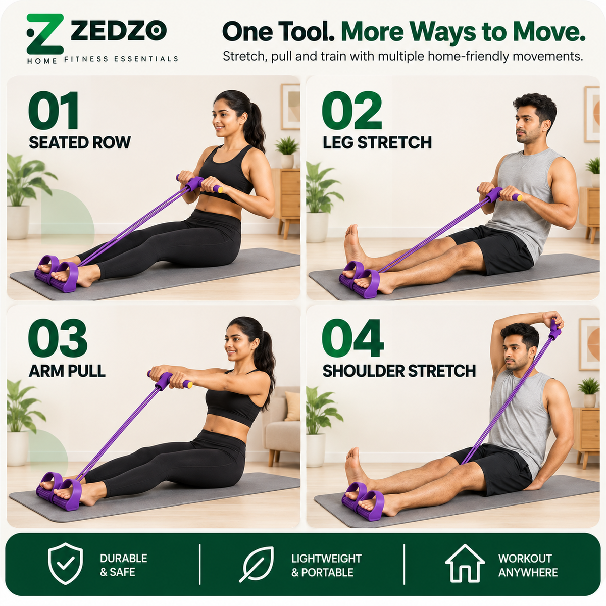 ZEDZO FlexFit – Full Body Resistance Trainer